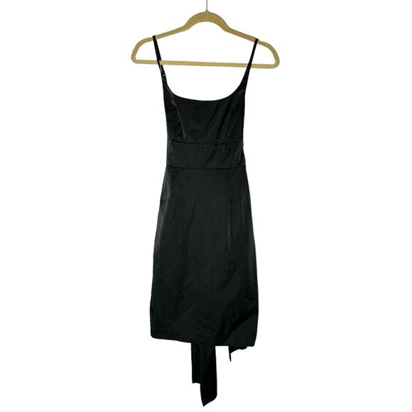 Susana Monaco Black Sleeveless Belted Mini Dress Size 2 - Picture 1 of 6